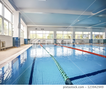 室內學校游泳池的圖片 室內學校游泳池的圖片 123942949