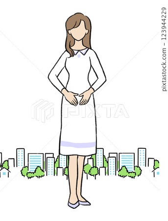 A simple illustration of a woman hoping to get pregnant A simple illustration of a woman hoping to get pregnant 123944229