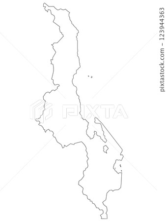 馬拉威空白地圖 123944363