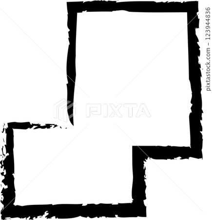 Brush square shape. Geometric design Brush square shape. Geometric design 123944836