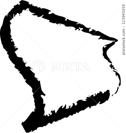 Brush square shape. Geometric design Brush square shape. Geometric design 123945059