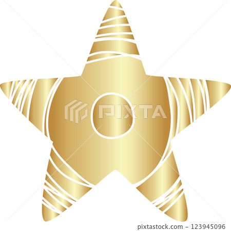 Gold star icon set. Hand drawn style Gold star icon set. Hand drawn style 123945096