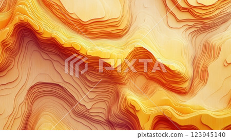 Topographical wind speed map overlay, detailed elevation-based airflow study. Wind speed pressure maps 123945140
