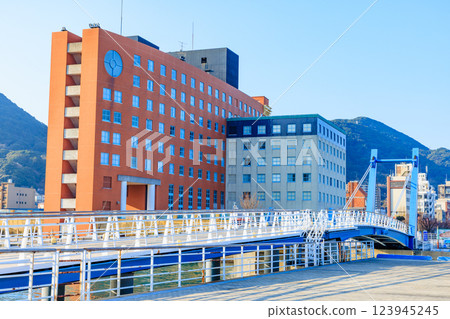 Spring in Mojiko retro townscape, Kitakyushu, Fukuoka Prefecture 123945245