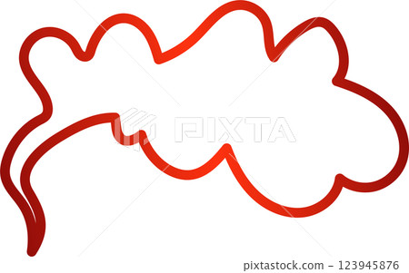 Collection speech bubbles red line, chat, dialogue 123945876