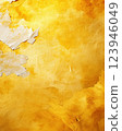 Warm buttercream yellow background with soft textured edges for creative design 123946049