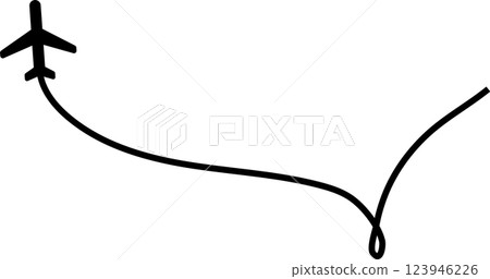 Airplane routes set, plane paths, travel Airplane routes set, plane paths, travel 123946226