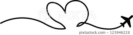 Airplane routes set, plane paths, travel Airplane routes set, plane paths, travel 123946228