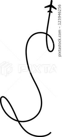 Airplane routes set, plane paths, travel Airplane routes set, plane paths, travel 123946256