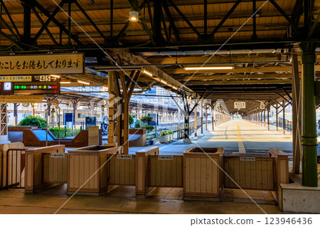 Spring at Mojiko Station, Kitakyushu City, Fukuoka Prefecture 123946436