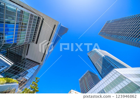 Tokyo cityscape in Japan View of Toranomon Hills Station Tower (Toranomon Hills Station) etc. 123946862
