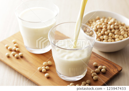 Soy milk 123947433