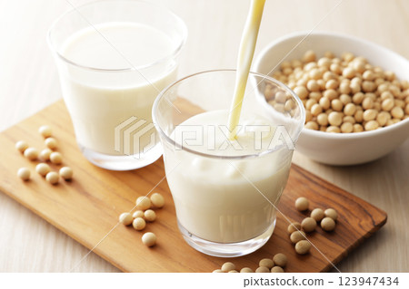 Soy milk 123947434