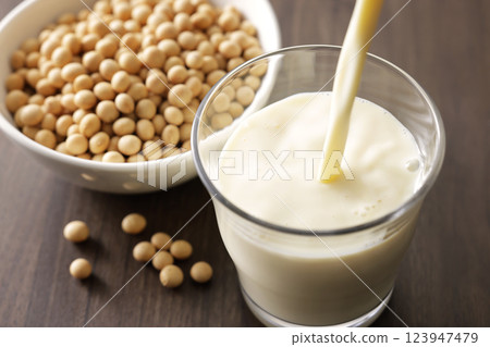 Soy milk 123947479