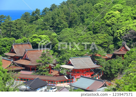 [島根縣]晴天時可欣賞三崎神社全景 123947571