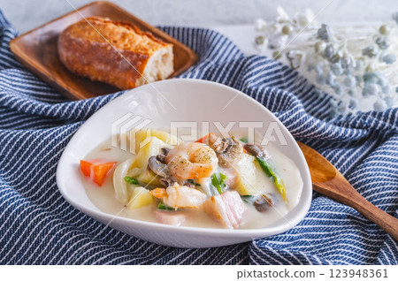 Lots of white stew Lots of white stew 123948361