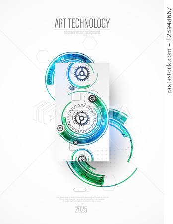 Modern technology design for posters. Page layout. Futuristic ART background. Scientific cover template for presentations. Modern technology design for posters. Page layout. Futuristic ART background. Scientific cover template for presentations. 123948667
