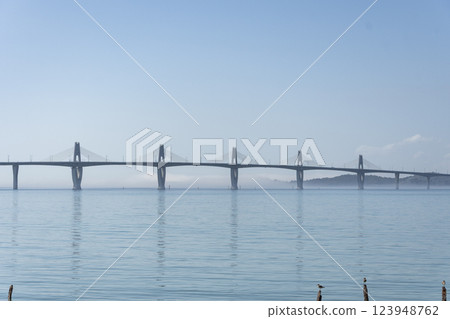 Kinmen Island and Kinmen Bridge in Taiwan 123948762