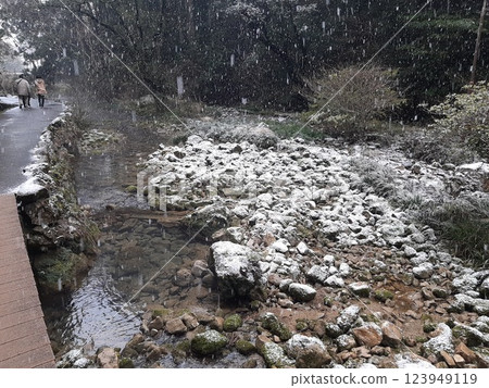 Snow scenery, winter scenery, snowy day, natural scenery 123949119