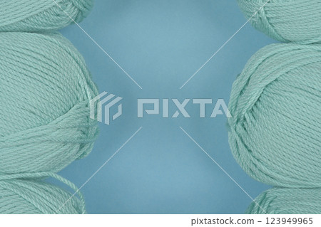 Light mint green yarn skeins Light mint green yarn skeins 123949965