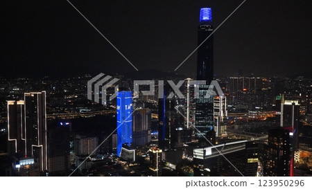 Malaysia Kuala Lumpur night view 123950296