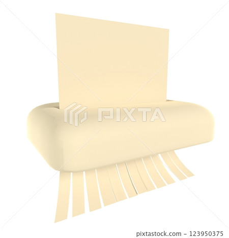 Paper holder with sheets ready for use isolated on white background 123950375