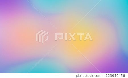 Vibrant pastel gradient with soft blurred abstract colors. Thermal imaging effect, light emission 123950456