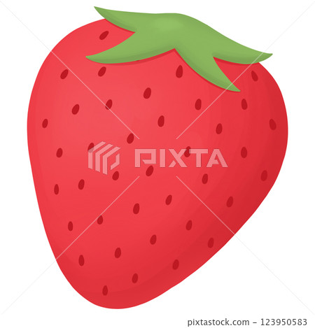 Red strawberry fruit illustration Red strawberry fruit illustration 123950583