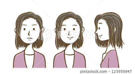 Young woman (bust up) 123950947