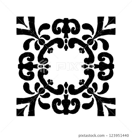 floral decorative frame with floral ornament floral decorative frame with floral ornament 123951440