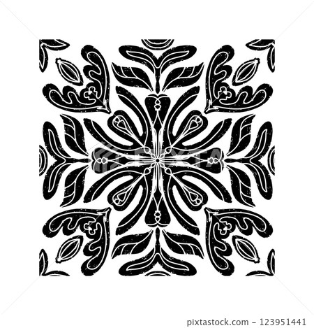 snowflake isolated on black 123951441