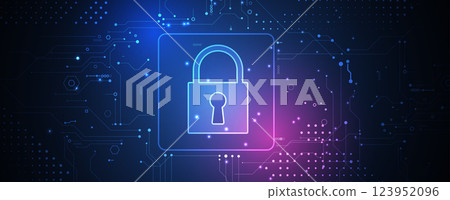 Cyber security abstract  technology background 123952096