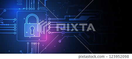 Cyber security abstract  technology background 123952098