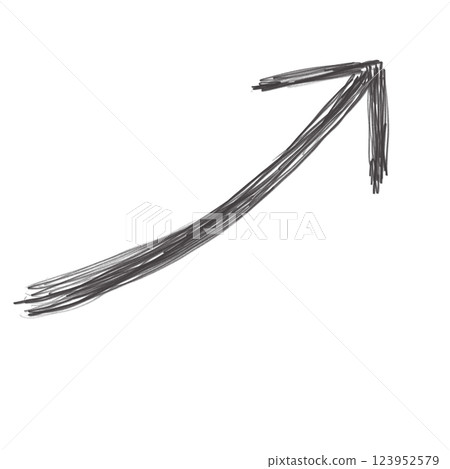 Hand drawing arrow symbol icon for decorate 123952579