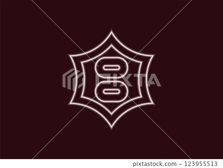 Official flag of Utsunomiya. City in Japan. Vector illustration. Glow effect concept 123955513