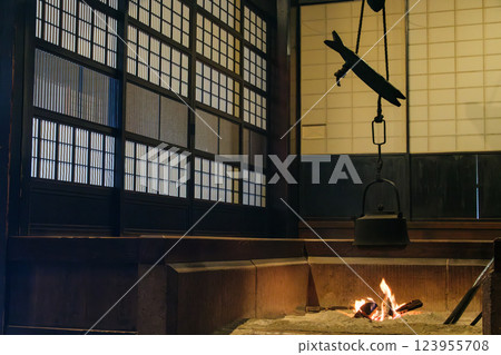 Hearth flame 123955708