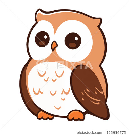 無憂無慮的貓頭鷹 123956775