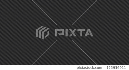 Carbon fiber texture with a diagonal weave pattern. Modern high-tech material, strong and durable, often used in automotive, aerospace, and sports industries. Seamless vector illustration 123956911