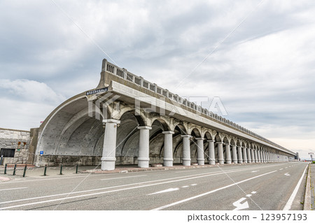 Wakkanai City, Hokkaido Wakkanai Kohoku Breakwater Dome selected as a Hokkaido Heritage Site 123957193