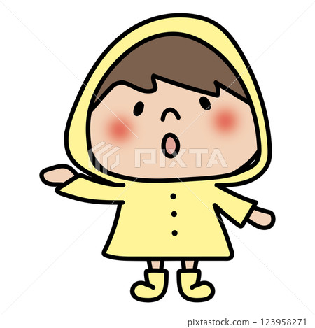 穿雨衣的兒童（男孩 2） 123958271