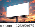 billboard blank for outdoor advertising poster or blank billboard for advertisement. 123959675