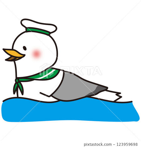 游泳海鷗水手綠3 游泳海鷗水手綠3 123959698