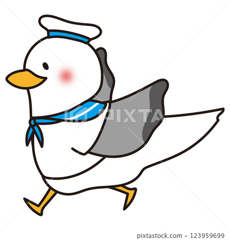 Running Seagull Blue Sailor Running Seagull Blue Sailor 123959699