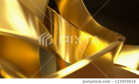 The Gold Abstract image for Abstract Background 3d Rendering. The Gold Abstract image for Abstract Background 3d Rendering. 123959818