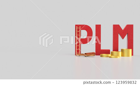 The PLM or Product Lifecycle Management for Business concept 3d Rendering. The PLM or Product Lifecycle Management for Business concept 3d Rendering. 123959832
