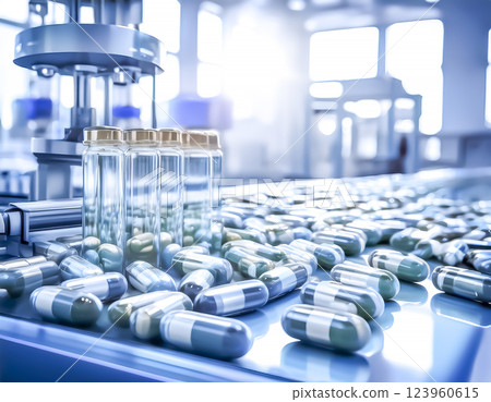 某膠囊片劑生產工廠圖片素材 某膠囊片劑生產工廠圖片素材 123960615