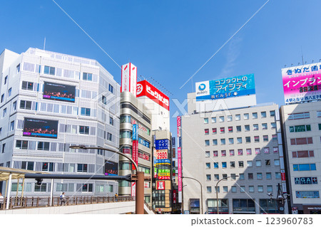 Tachikawa Station North Exit Under the Blue Sky 123960783