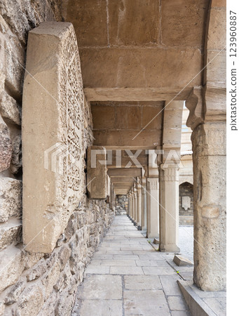 Khanqah complex courtyard in Baku's Old Town, aka Icherisheher, Azerbaijan Khanqah complex courtyard in Baku's Old Town, aka Icherisheher, Azerbaijan 123960887