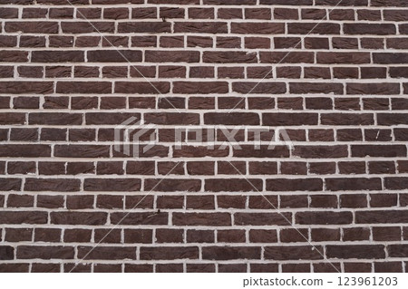 Fine brown brick wall 123961203