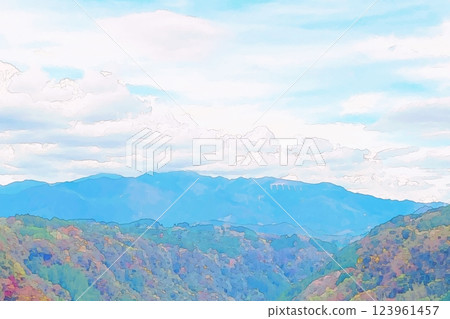 山水彩 山水彩 123961457